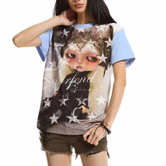 Not in the Mood Star Print T-Shirt
