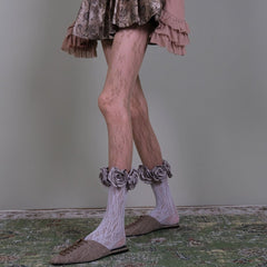 Gardens in Bloom 3D Rose Socks