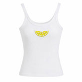 Lemon Beaded Tank Top