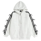 Coquette Lace Sleeve Hoodie