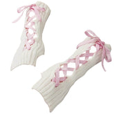Coquette Ribbon Arm Warmers