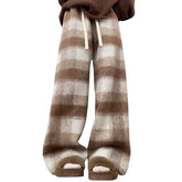 Fall Feels Cozy Plaid Trousers