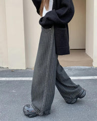 Teen Craft Striped Baggy Jeans