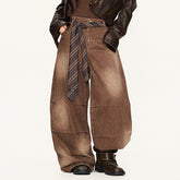 Dirty Business Washed Baggy Wide Leg Jeans