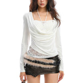 Diva Y2K Lace Top