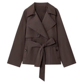 Double Breasted Belted Trench Coat