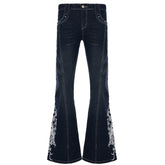 Grunge Aesthetic Flared Jeans