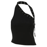 Grunge Asymmetric Top & Mini Shorts Co-Ord