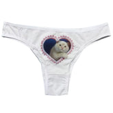 Kitten Graphic Thong Panty