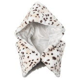 Alpha Aura Leopard Fur Hooded Vest