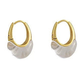 Minimalist Clear Hoop Earrings