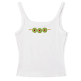 Olive Skewer Beaded Tank Top