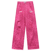 Animal Behavior Pink Wide Leg Jeans