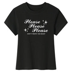 Please Don't Y2K Baby Tee