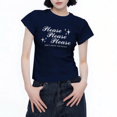 Please Don't Y2K Baby Tee