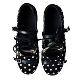 Paris Stories Polka Dot Lace Ballet Flats