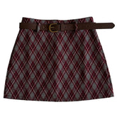 Library Crush Argyle Mini Skirt