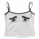 Sad Eyes Y2K Tank Top