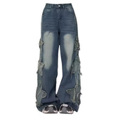 Side Stripe Star Jeans