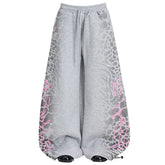 Skater Girl Leopard Print Sweatpants