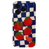 Tomato Checkered iPhone Case