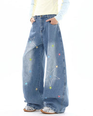 Utah Style Star Wide Leg Jeans