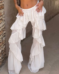 Lost In Paris Layered Ruffle Pants
