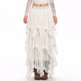 Cotton Candy Ruffle Layered Skirt