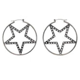Y2K Star Hoop Earrings