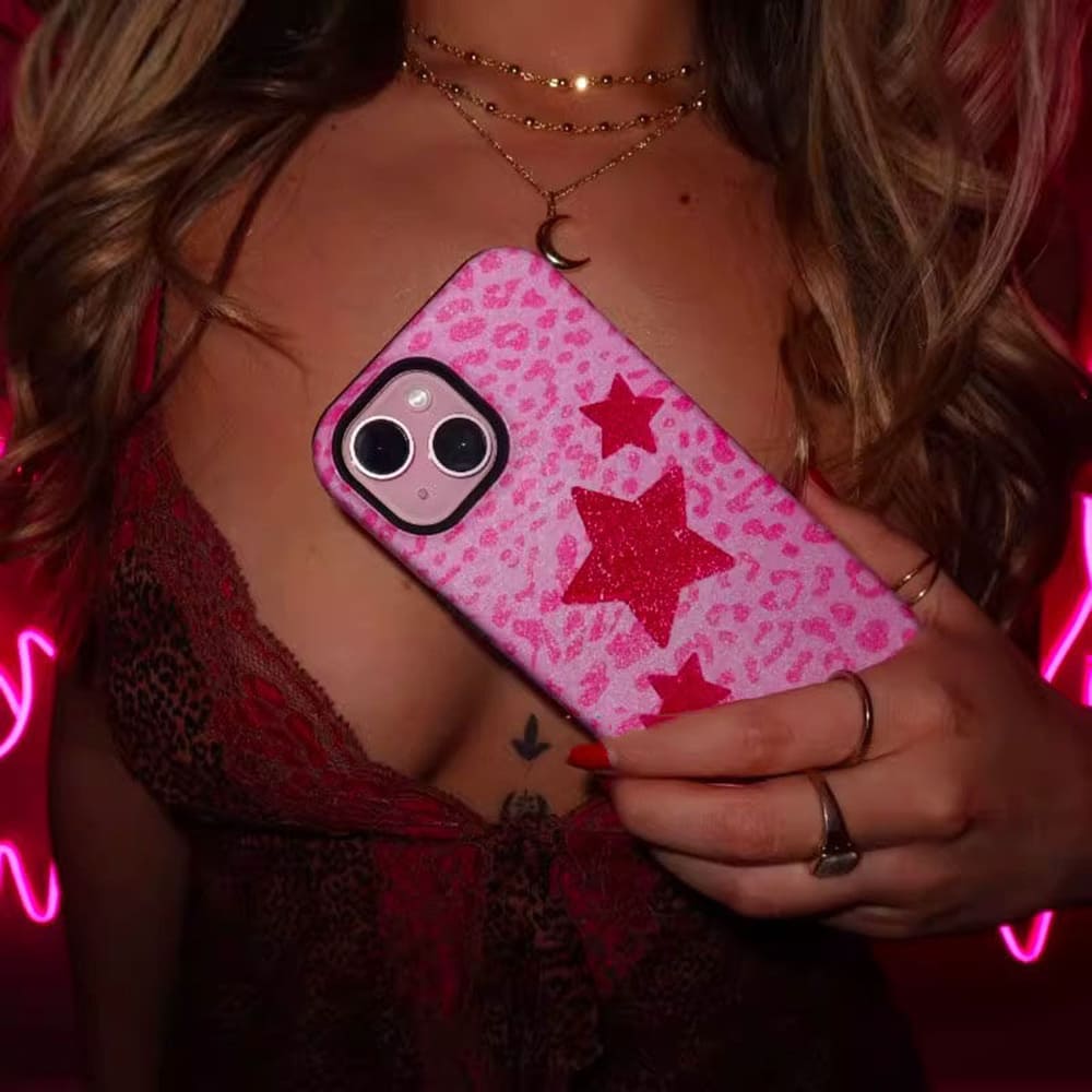 2000s Aesthetic Star Print iPhone Case
