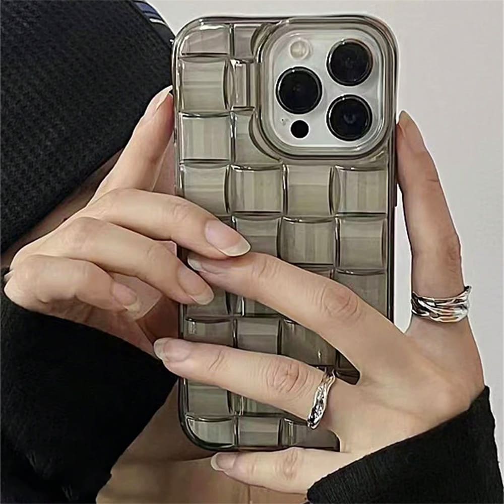 3D Cube Weave iPhone Case