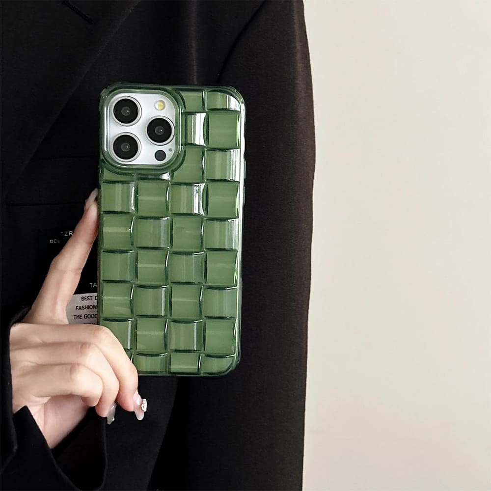 3D Cube Weave iPhone Case