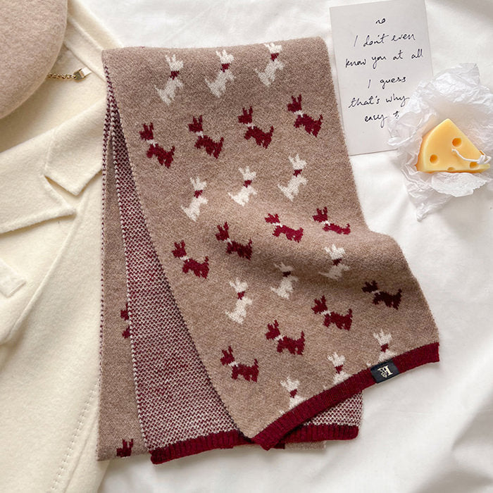 Christmas Knitted Scarf