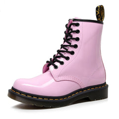 Smooth Finish Lace-Up Ankle Boots