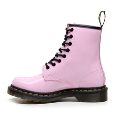 Smooth Finish Lace-Up Ankle Boots