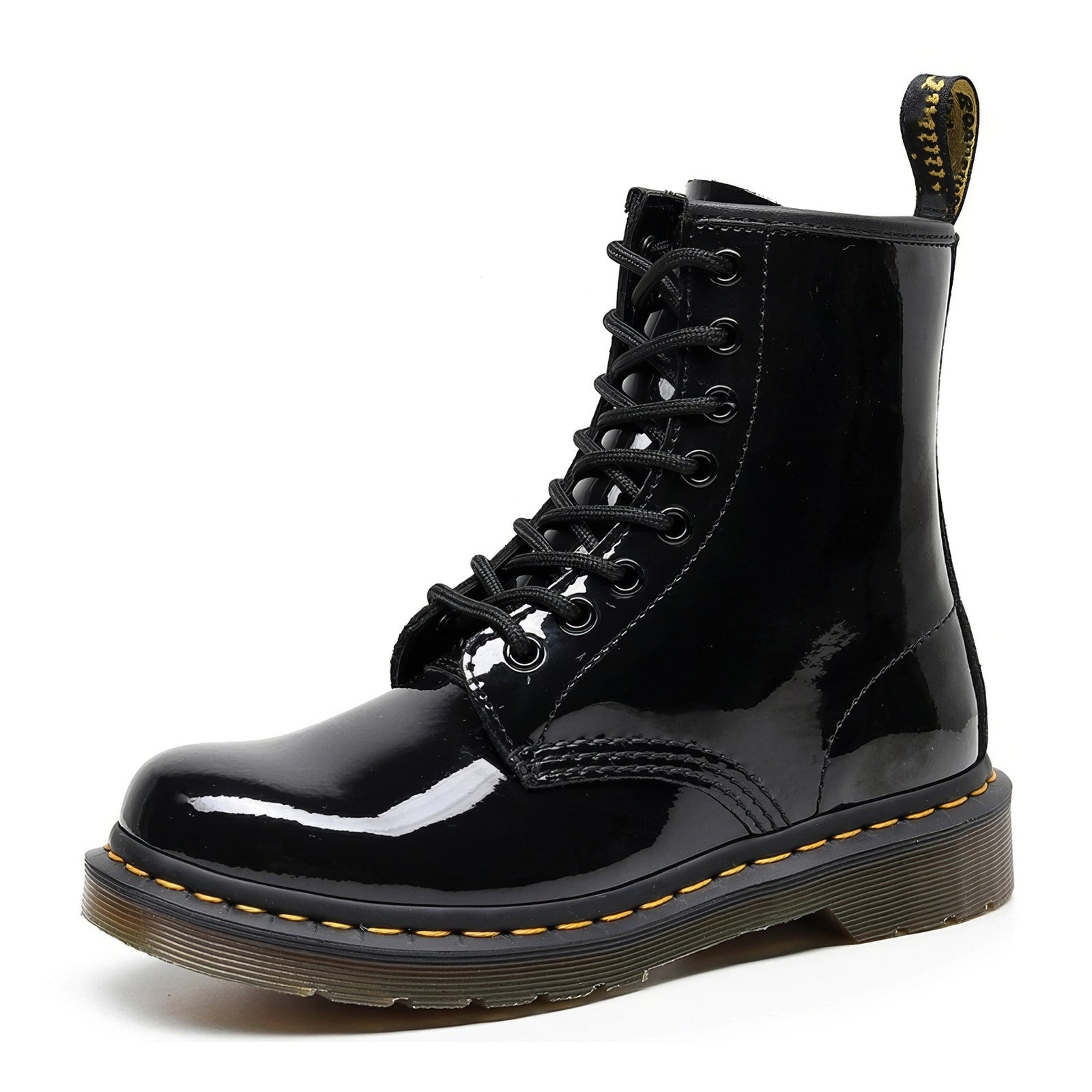Smooth Finish Lace-Up Ankle Boots