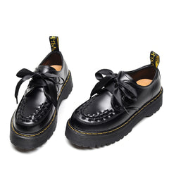 Ribbon Lace Platform Creeper Shoes