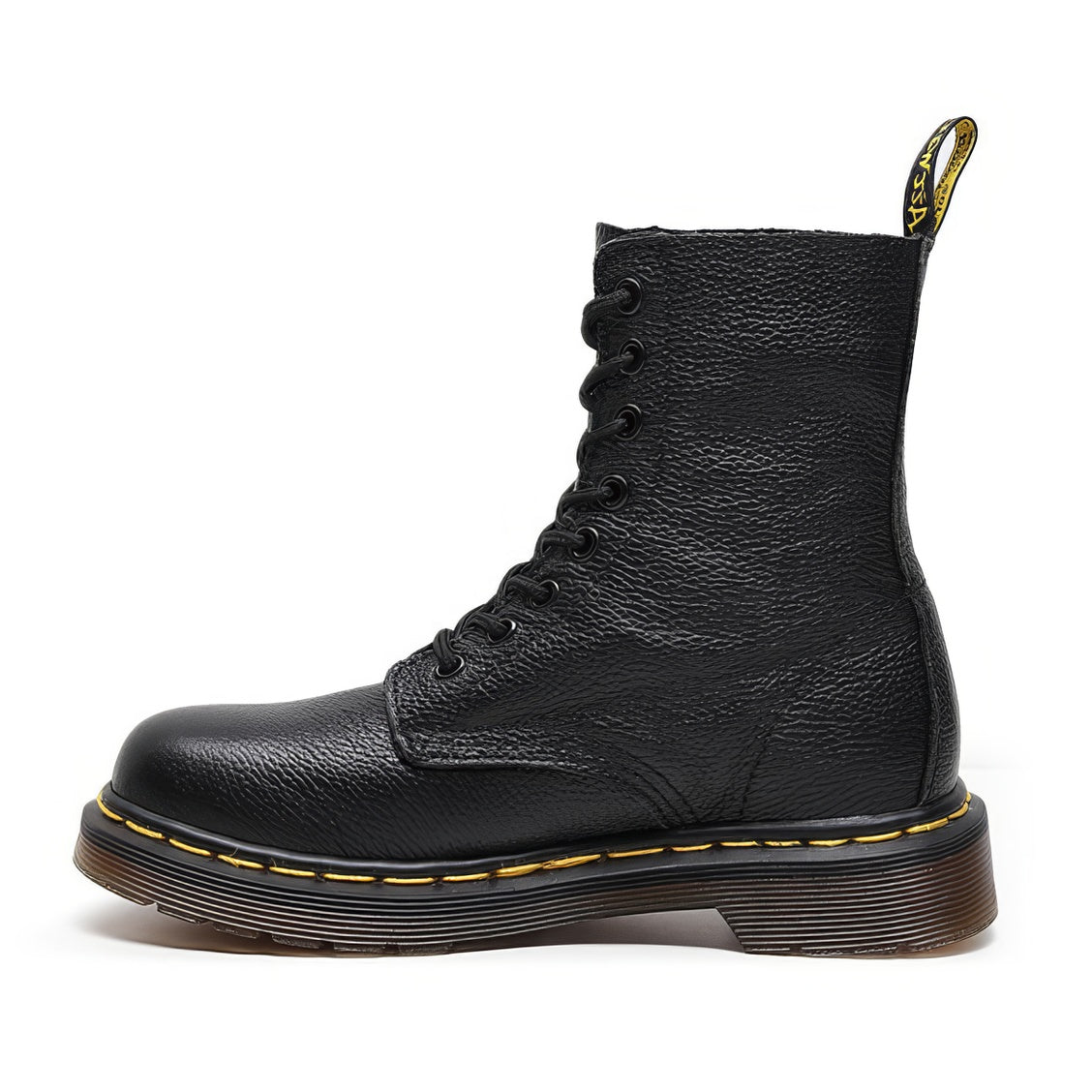 Rounded Toe Lace-Up Combat Boots