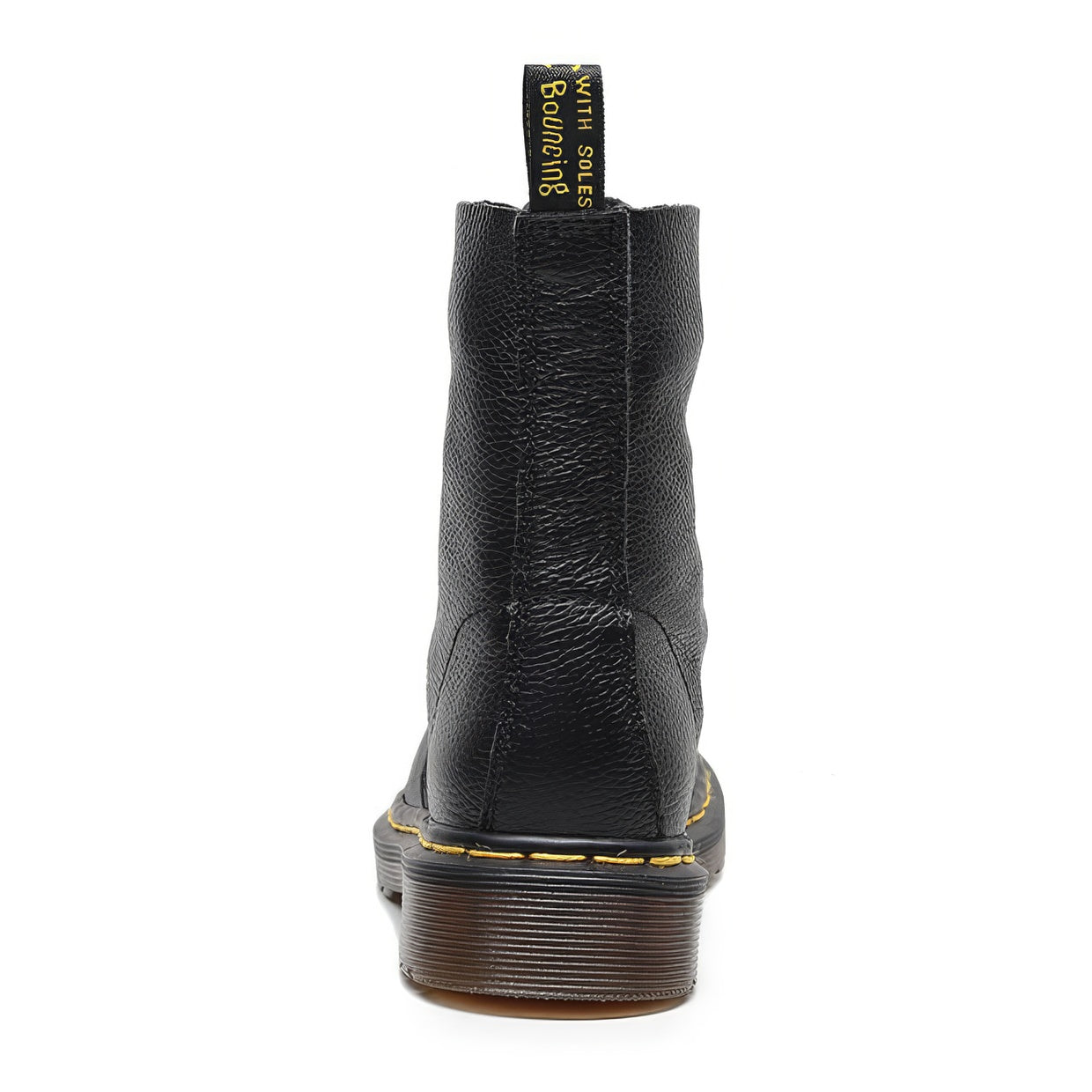 Rounded Toe Lace-Up Combat Boots