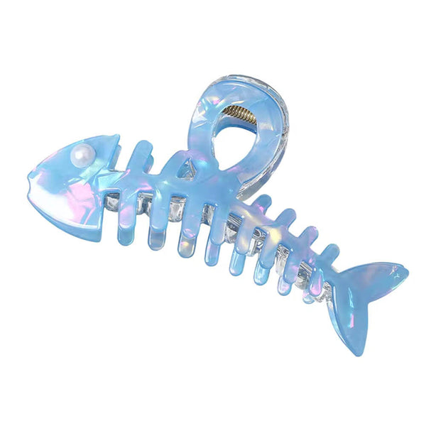 Iridescent Fish Bone Hair Claw