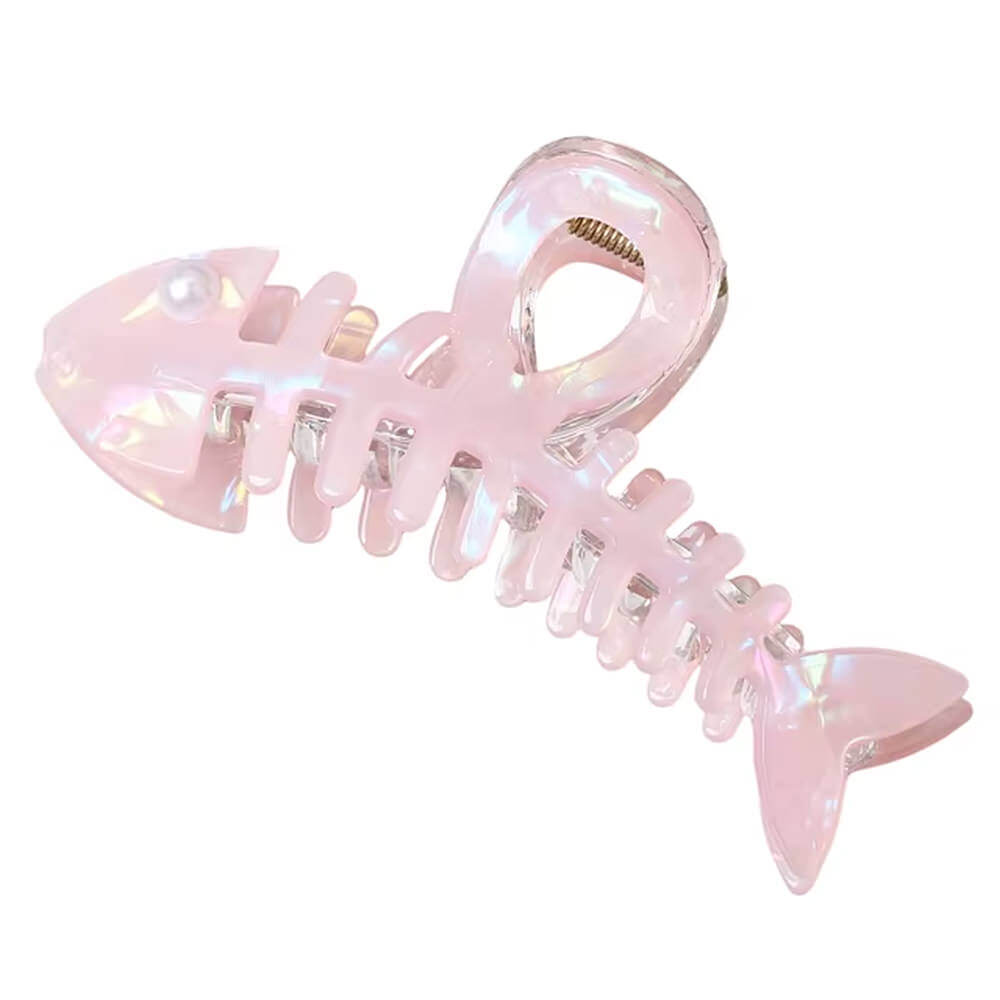 Iridescent Fish Bone Hair Claw