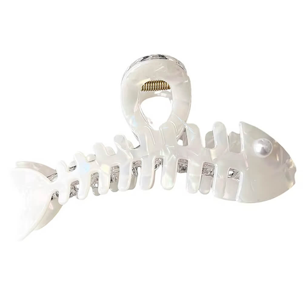 Iridescent Fish Bone Hair Claw