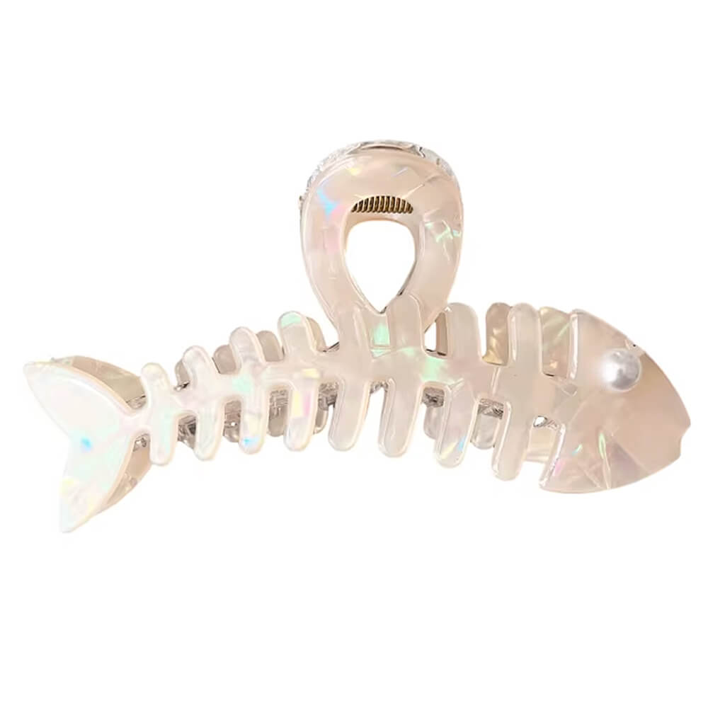 Iridescent Fish Bone Hair Claw