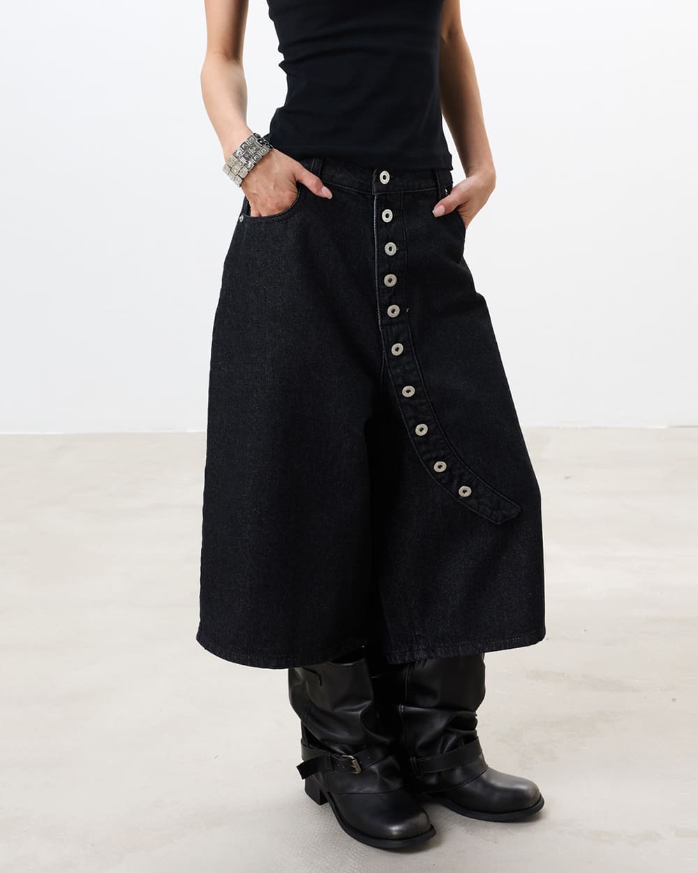Nothing Planned Button Shorts