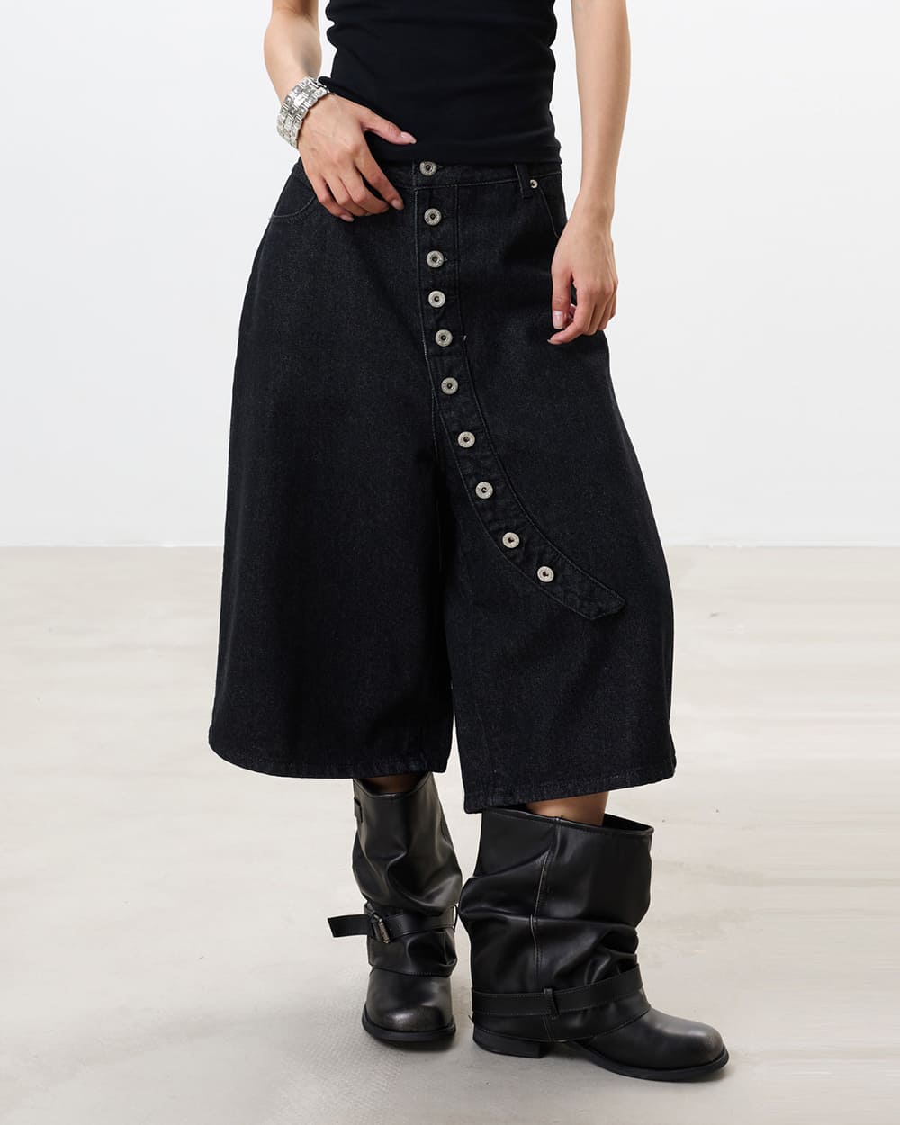 Nothing Planned Button Shorts