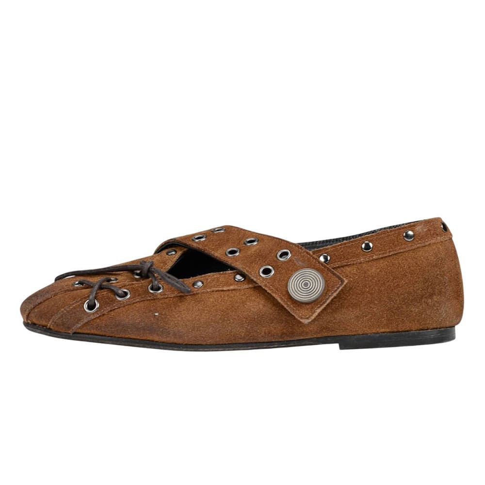 City Walk Lace Up Ballet Flats