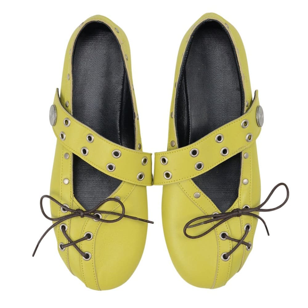 City Walk Lace Up Ballet Flats