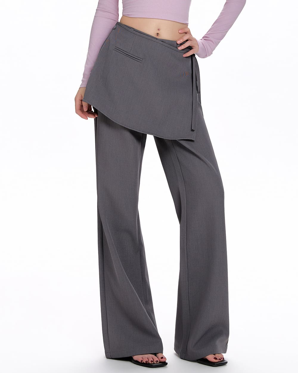 Library Crush Layered Skirt Pants