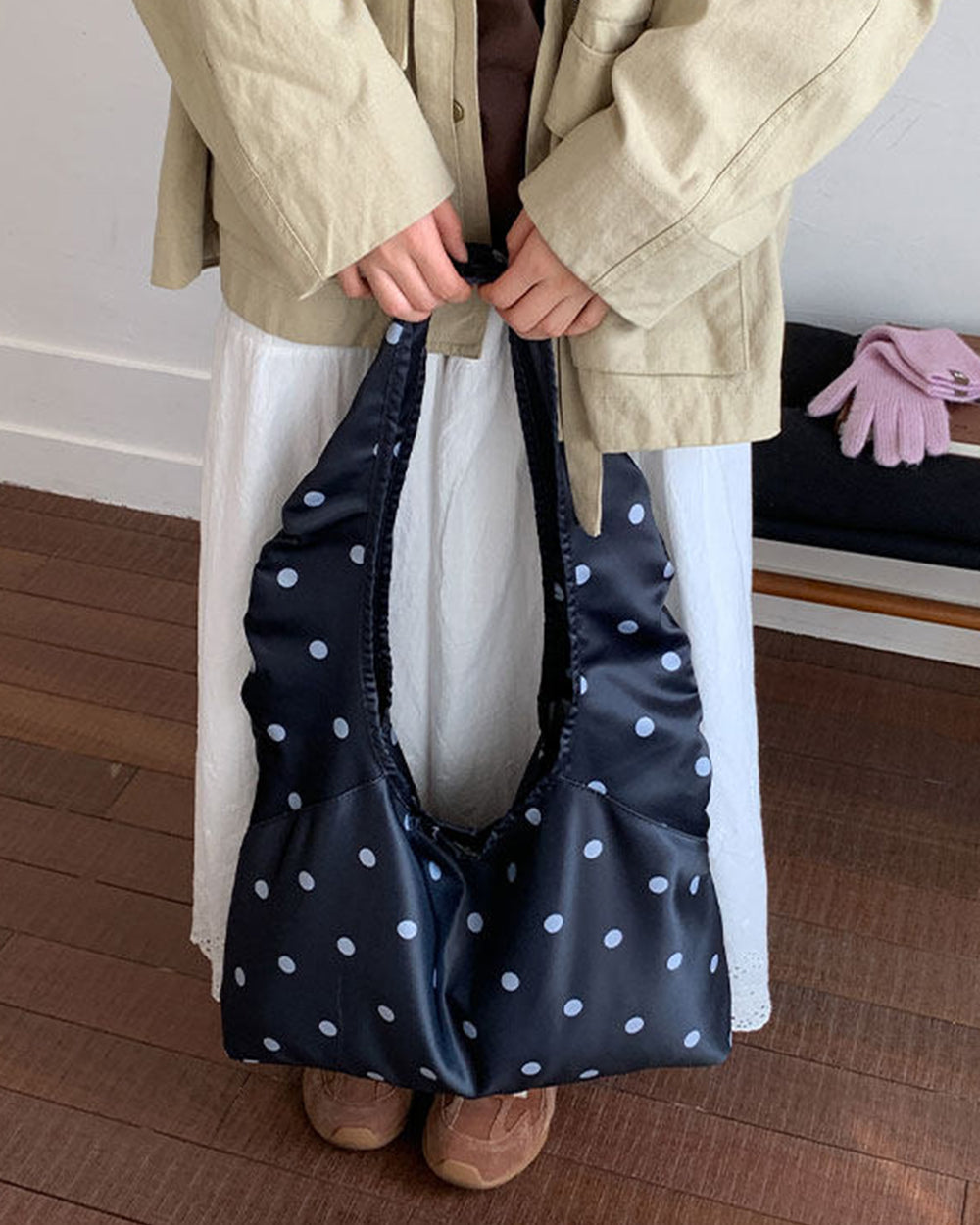 Lost In Paris Polka Dot Shoulder Bag