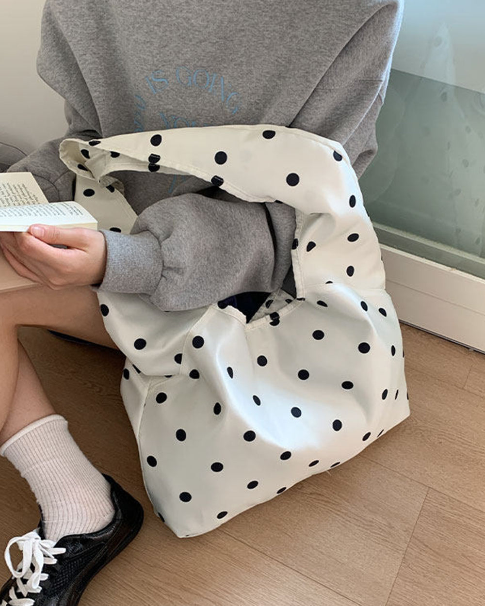 Lost In Paris Polka Dot Shoulder Bag